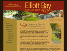 Tablet Screenshot of elliottbaylandscape.com